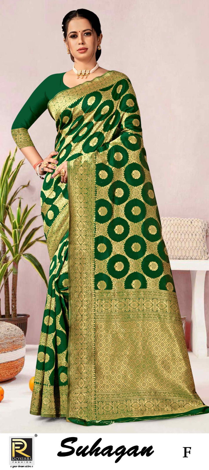 Ronisha Suhagan Designer Saree Catalog
